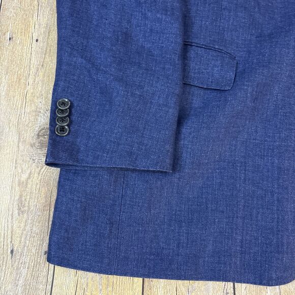 Hart Schaffner Marx Unstructured Blazer Linen Cotton Blend 42R - Picture 5 of 9